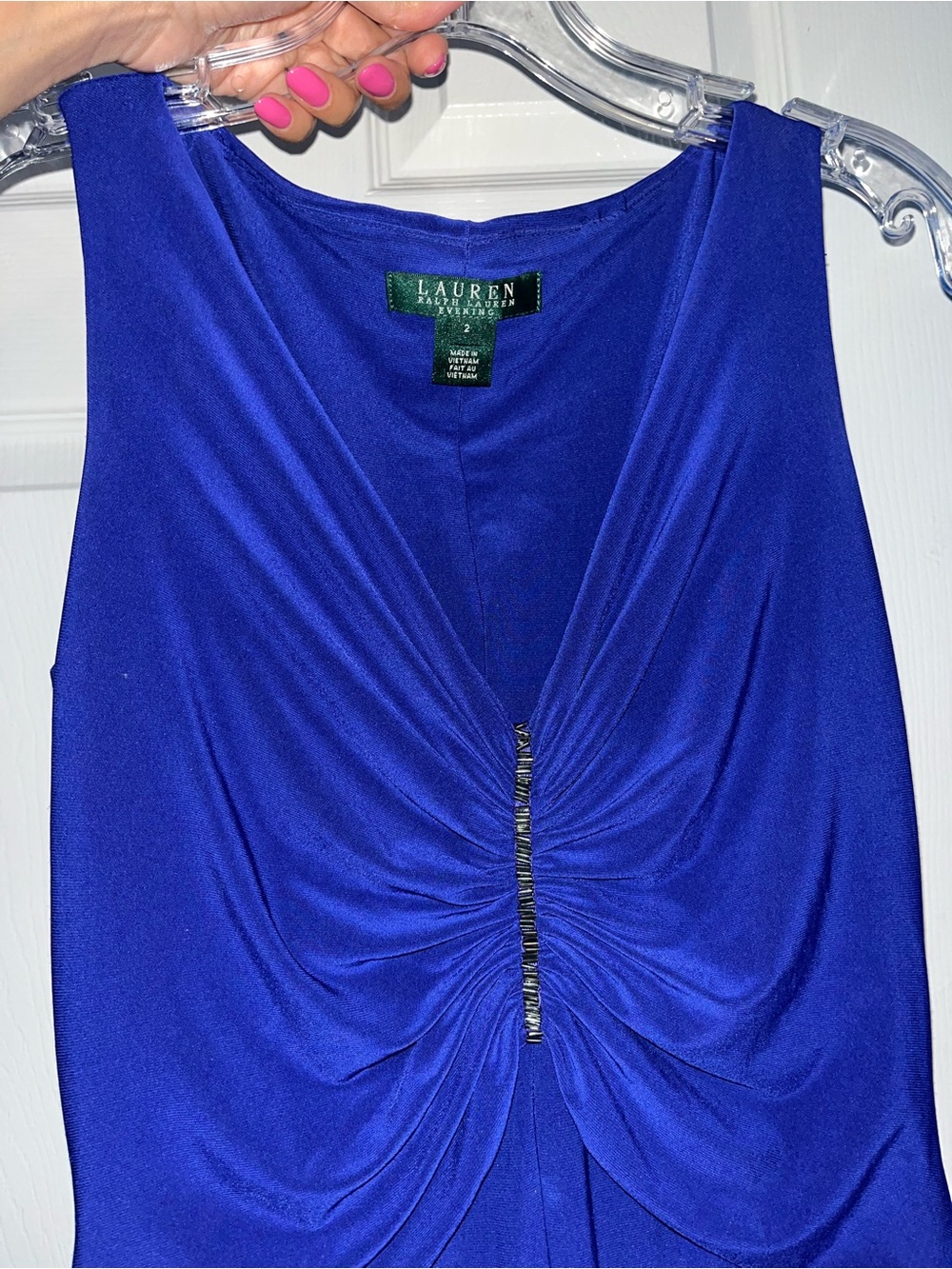 Lauren Ralph Lauren Evening Women's Royal Blue Dress (Small)